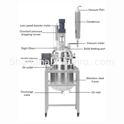 10L Laboratory Hydrogenation Catalytic Reactor Safe Double-Layer Stainless Steel