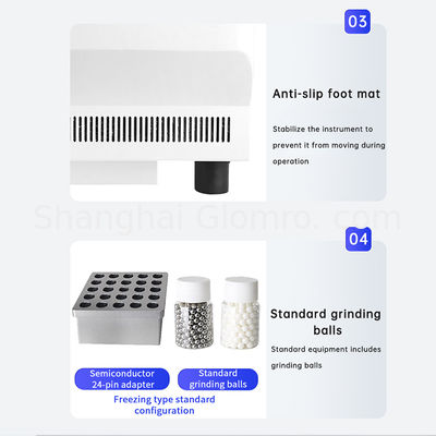 High-throughput tissue grinder supports various-sized sample tubes