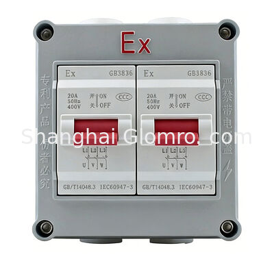 Two switches 20A Explosion-Proof Air Switch AC 220V/380V Zone 1/2 Application