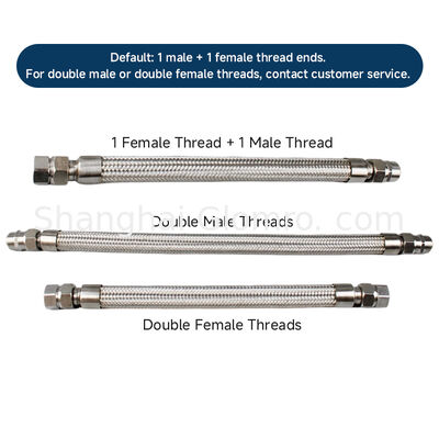 3/4 in Metallic Stainless Steel Braid Explosion Proof Flexible Pipe with Union