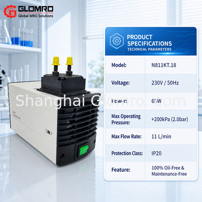 Imported From Germany KNF N811KT.18 Oil Free Lab Diaphragm Vacuum Pump 11L/min Corrosion Resistant
