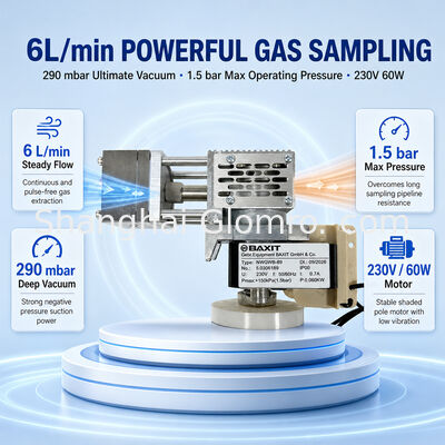BAXIT NWGWB-89 High Temp Gas Sampling Pump Corrosion Resistant Diaphragm Pump Replace for KNF CEMS System