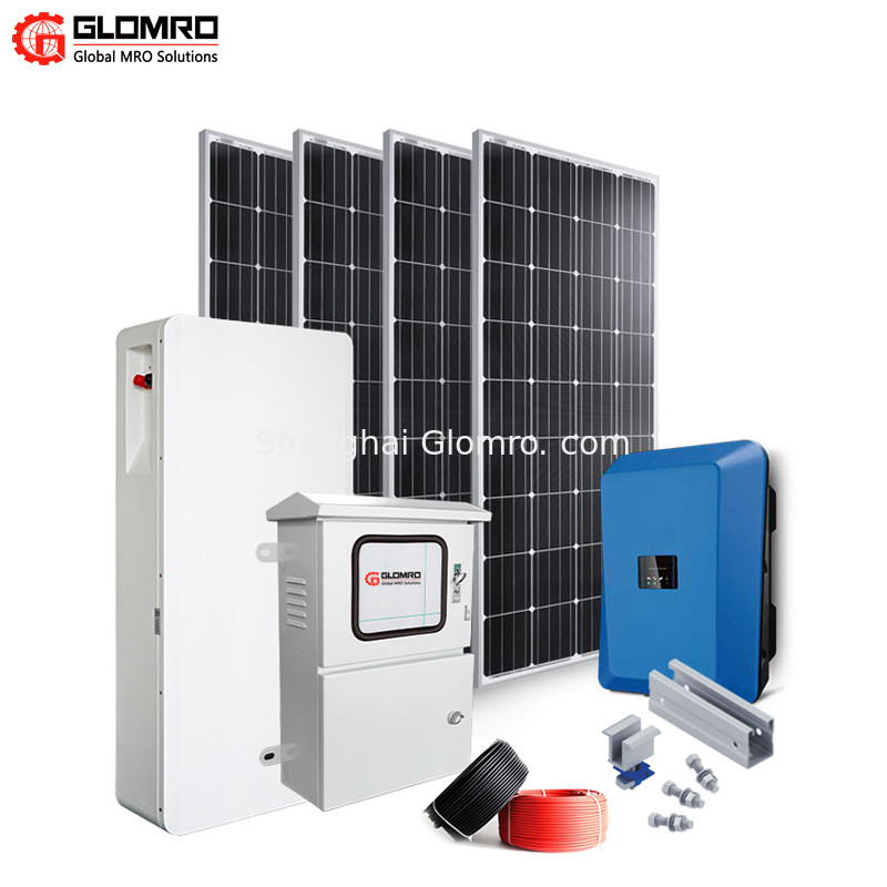 Hybrid Solar System Industrial MRO Products 100KW Solar Panel System Customized
