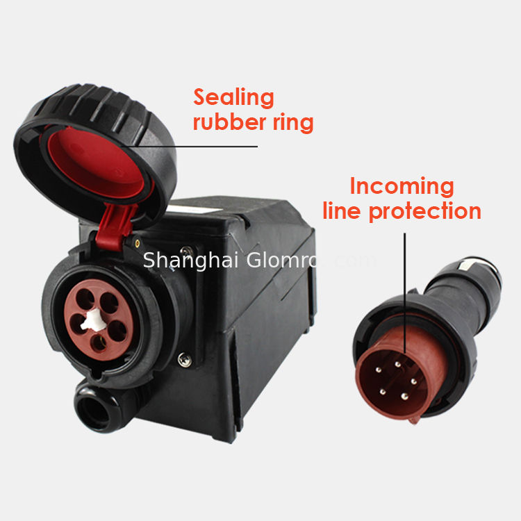 EX 4 Pin Plug And Socket Explosion Proof Socket And Plug Marine Grade
