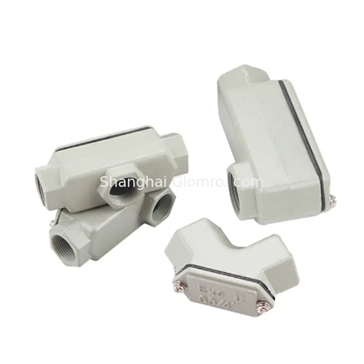 ATEX Wire Box Threading Straight Box Ex Exd Exe Aluminum Alloy Junction Box Explosion Proof Elbows