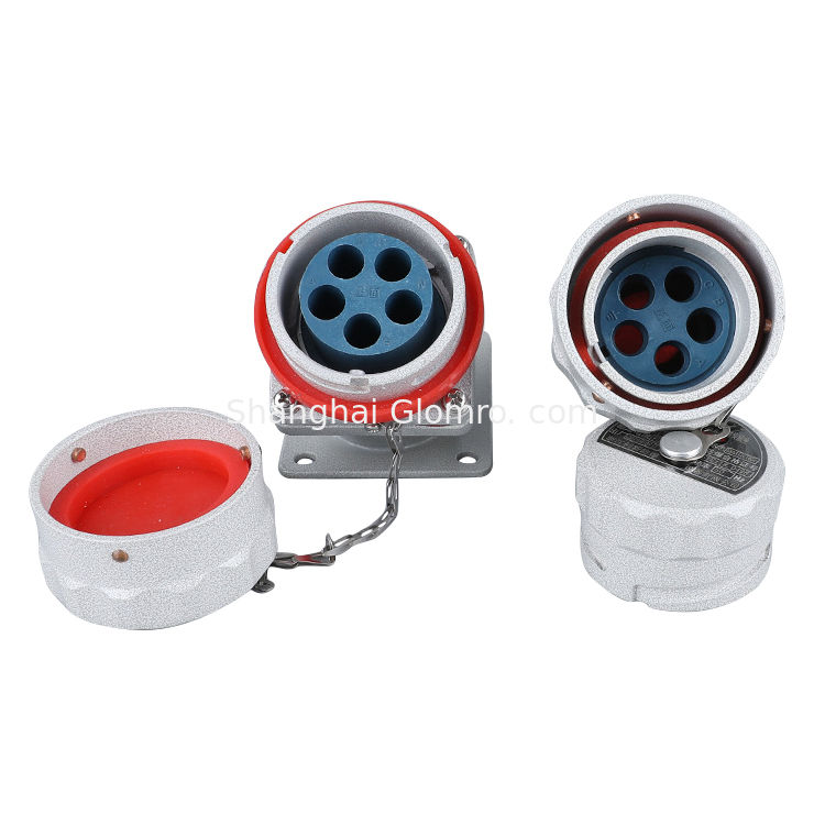 100A/YT/YZ-4 IP66 3/4/5 Core 380V-500V Explosion Proof Socket and Plug Explosion-Proof Spark Free Plug Socket