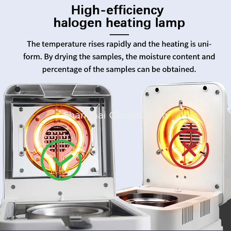 BAXIT DHS Series High Precision Halogen Moisture Analyzer 0.001g 110g for Laboratory